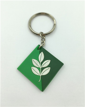 rubber logo key chain